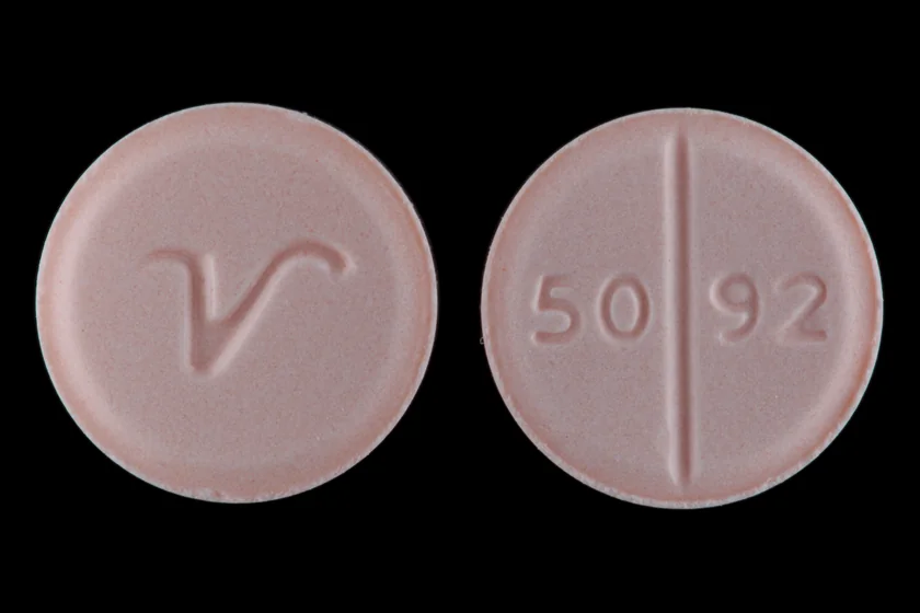Prednisone 20 mg oral tablets up close