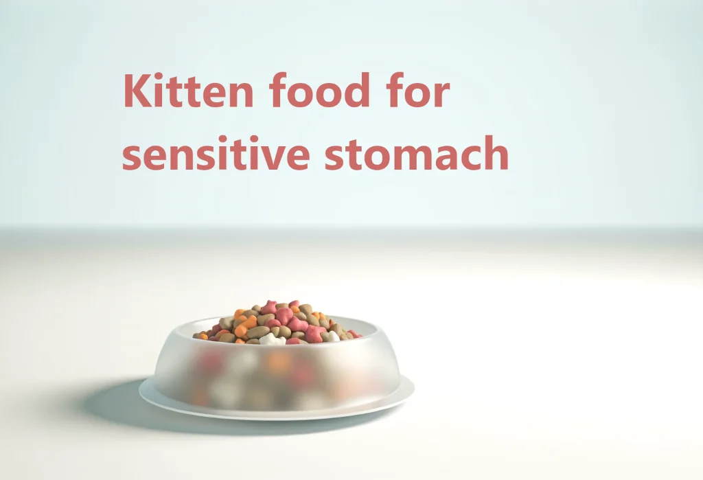Soothing bowl of kitten food for sensitive digestion